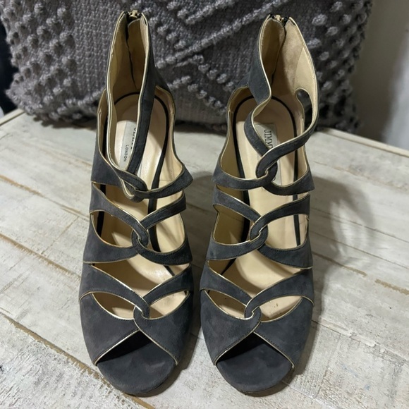 ❤️Jimmy Choo Leashed Piped Cutout Sandal-Sz 10.5 - Picture 3 of 8